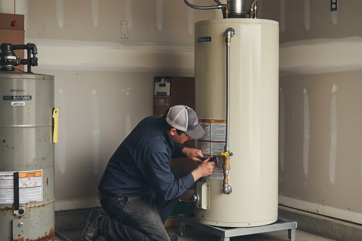 Water heater and shutoff valve replacement in Elk Grove