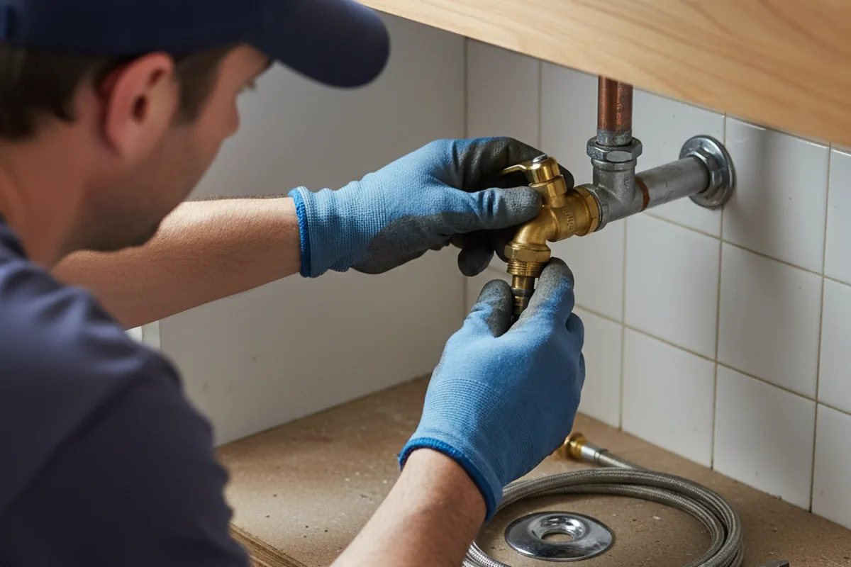 Shutoff valve and fitting work during Emergency Plumbing in Elk Grove